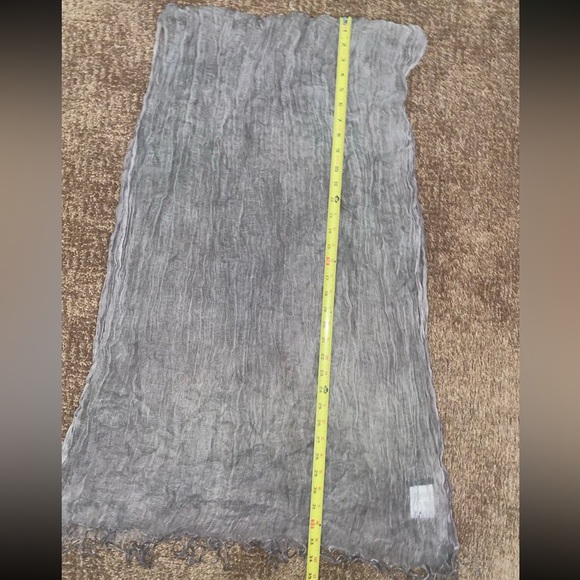 Made in Japan linen scarf (grey) - Picture 3 of 4